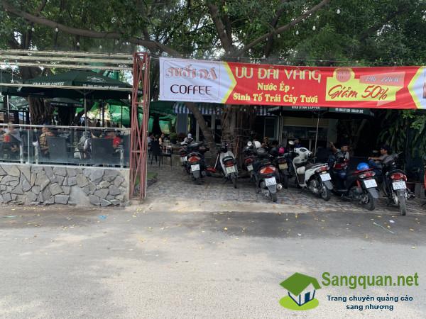 Cần sang nhanh quán cafe sân vườn mặt tiền đường Tân Thuận Tây, phường Bình Thuận, quận 7.