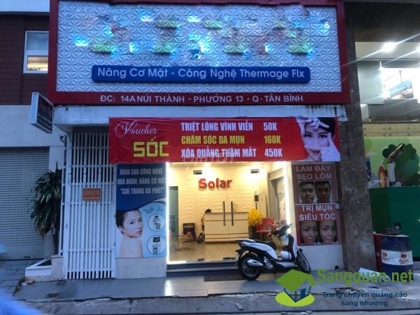 Sang nhượng spa cao cấp đã hoạt động 8 năm tại đường Núi Thành, quận Tân Bình.