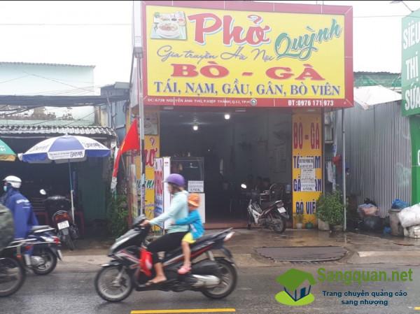 Cần sang nhượng quán phở và phòng trọ mặt tiền đường Nguyễn Ảnh Thủ, phường Hiệp Thành, quận 12.