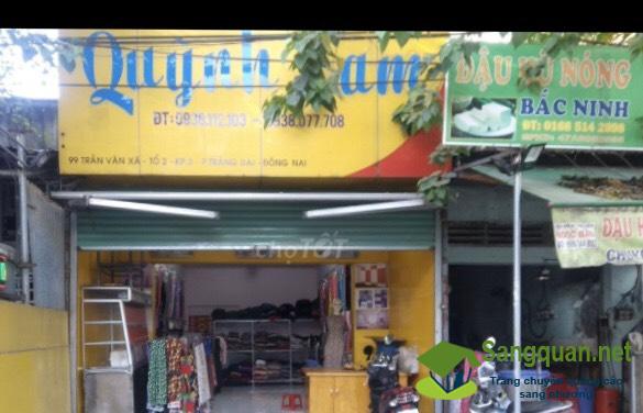 Sang shop vải mặt tiền đường Trần Văn Xã, phường Trảng Dài, thành phố Biên Hòa, Đồng Nai.