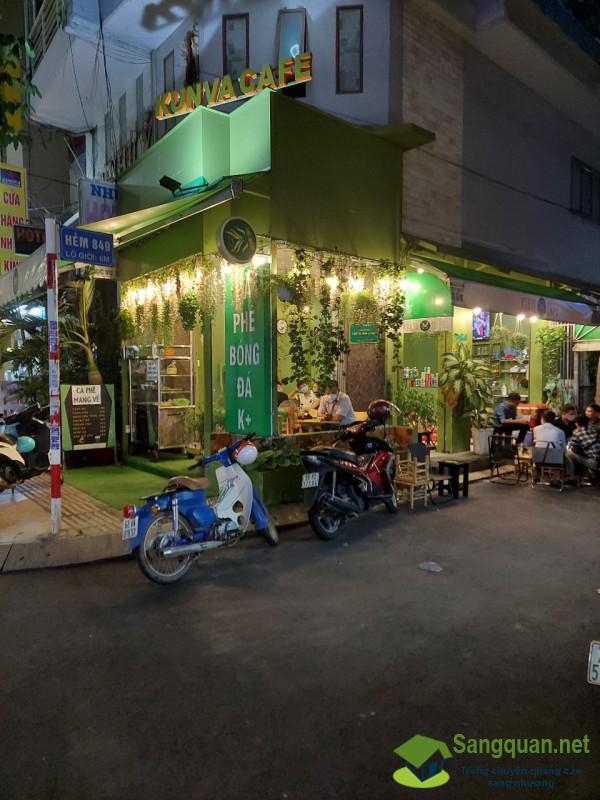 Sang nhanh quán cafe 2 mặt góc nằm mặt tiền đường Lũy Bán Bích, Tân Thạnh, quận Tân Phú, Thành phố Hồ Chí Minh.