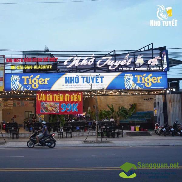 Sang Nhượng Nhà Hàng Mặt Tiền Đường Cao Lỗ Quận 8