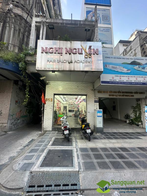 Sang Nhượng Salon Tóc Mặt Tiền Đường Ngay Góc Ngã 3 Trung Tâm Quận 10