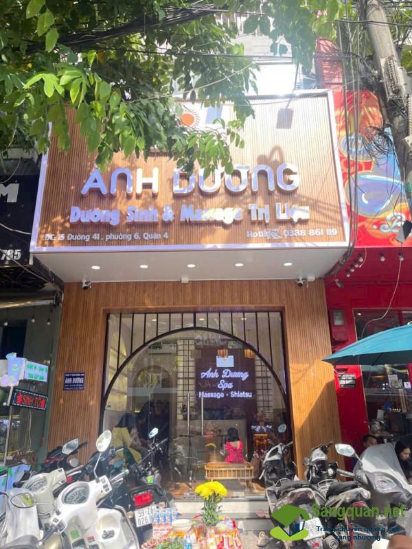 CẦN SANG NHƯỢNG SPA CHUYÊN DƯỠNG SINH TRỊ LIỆU – MẶT TIỀN QUẬN 4