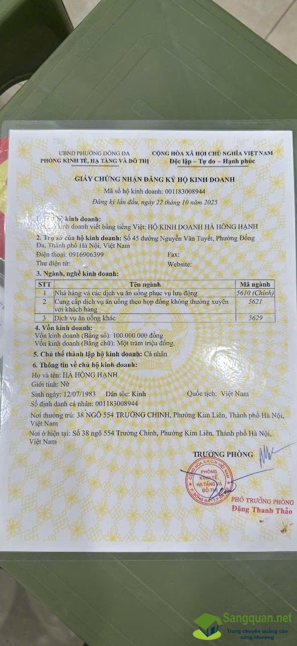 Sang quán ăn - nhậu