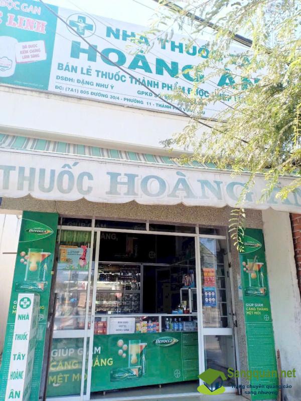 SANG NHƯỢNG NHÀ THUỐC ĐANG HOẠT ĐỘNG ỔN ĐỊNH – MẶT TIỀN ĐƯỜNG LỚN PHƯỜNG PHƯỚC THẮNG, TP.HCM